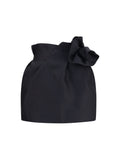 Magda Butrym Wool-Silk Ruffle Mini Skirt — Black