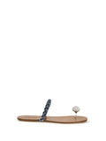 Pedro GarcíA Jewel-Embellished Thong Sandals — Blue