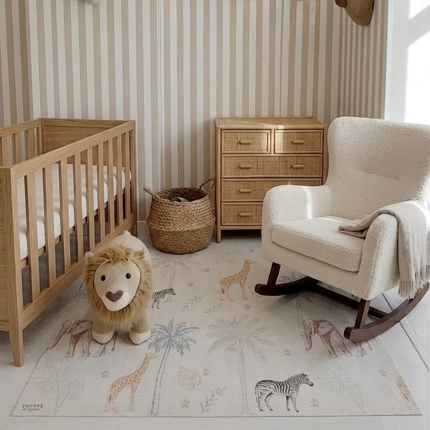 Children's Vinyl Rug 120x160 Mod. JUNGLE - Stork Dreams
