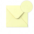 Ivory Envelope Hammered Texture 155x155 mm