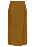 Alberto Biani Wrap Skirt — Brown