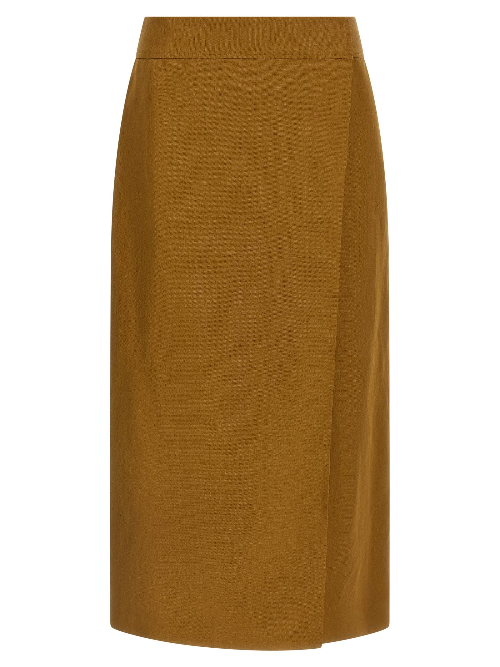 Alberto Biani Wrap Skirt — Brown
