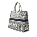 Large Canvas Embroidered Dioriviera Toile De Jouy Book Tote