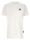 Philipp Plein Hexagon-Patch Cotton T-Shirt — White