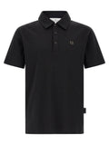 Philipp Plein Logo-Embroidered Cotton Polo Shirt — Black