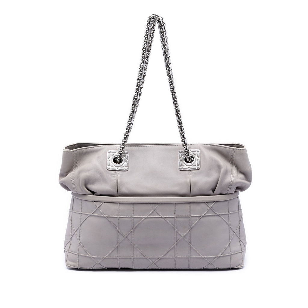 Lambskin Cannage Granville Chain Tote