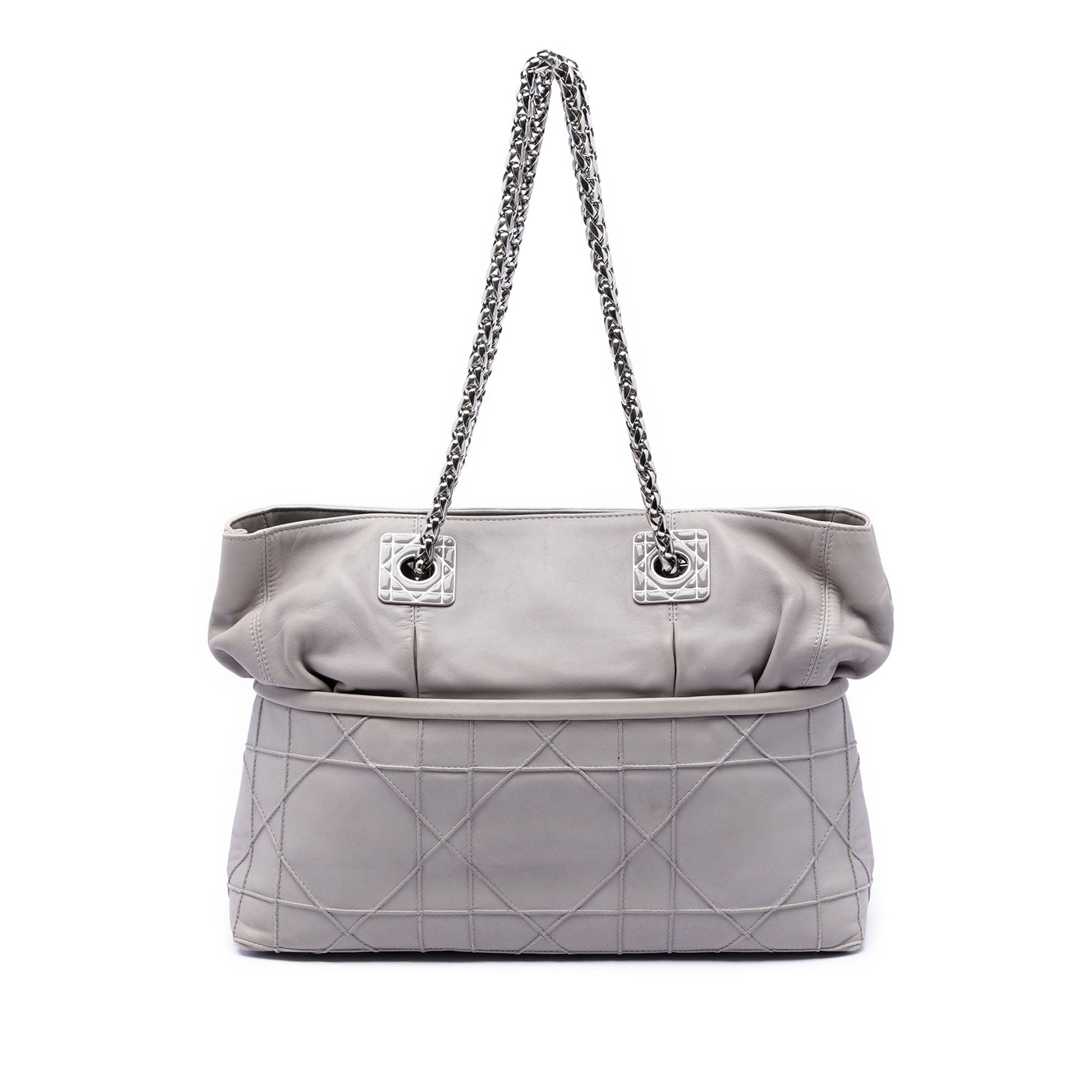 Lambskin Cannage Granville Chain Tote