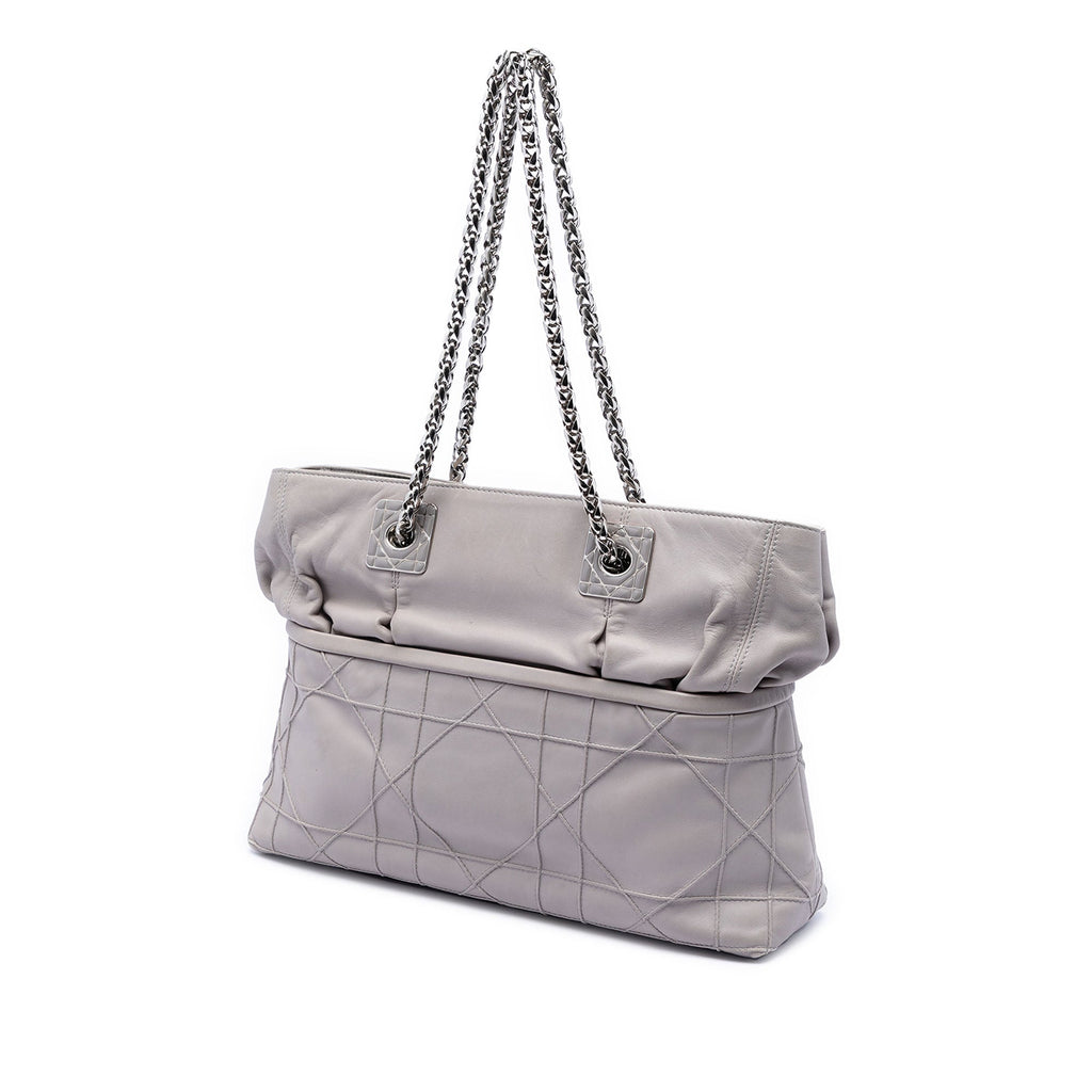 Lambskin Cannage Granville Chain Tote