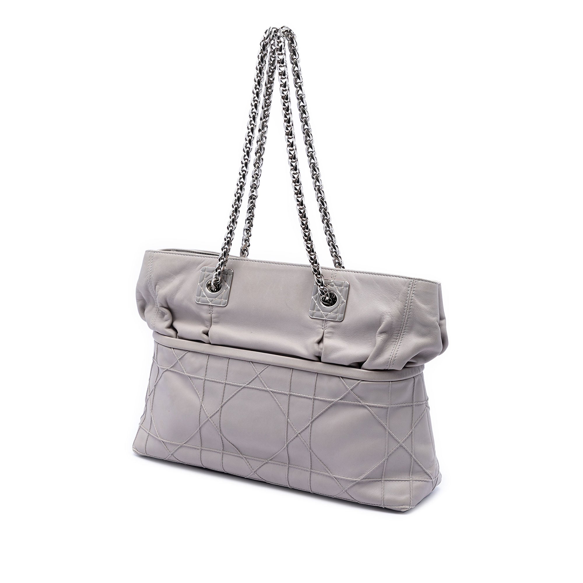Lambskin Cannage Granville Chain Tote