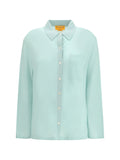 Guest In Residence Cashmere Shirt — Green