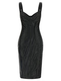 Elisabetta Franchi Corset Bustier Dress — Black