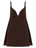 Elisabetta Franchi Duchesse Dress — Brown