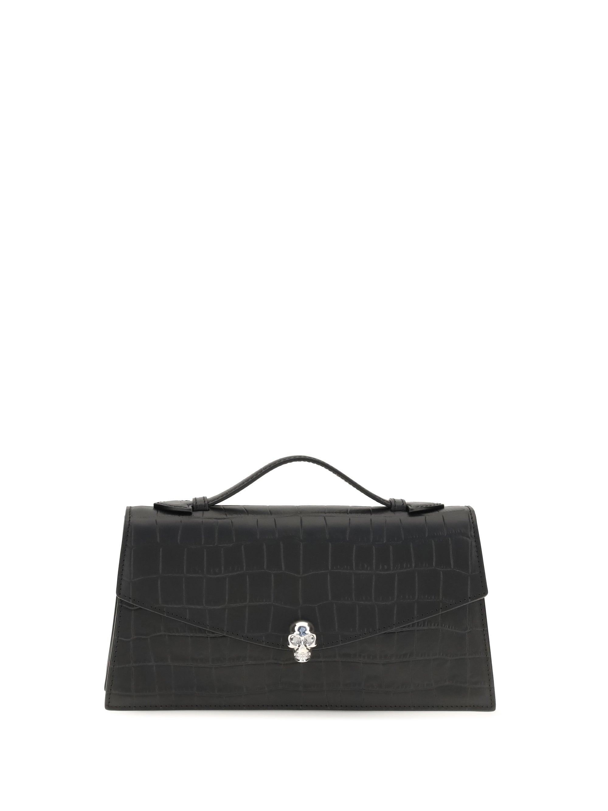Bolso con asa superior Alexander McQueen - Negro