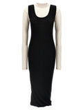 Marni Wool Multi-Layered Dress — Black