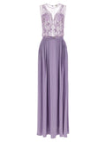 Elisabetta Franchi Sequin-Embroidered Tulle Dress — Purple