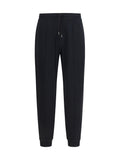 Brunello Cucinelli Cotton-Blend Joggers — Black