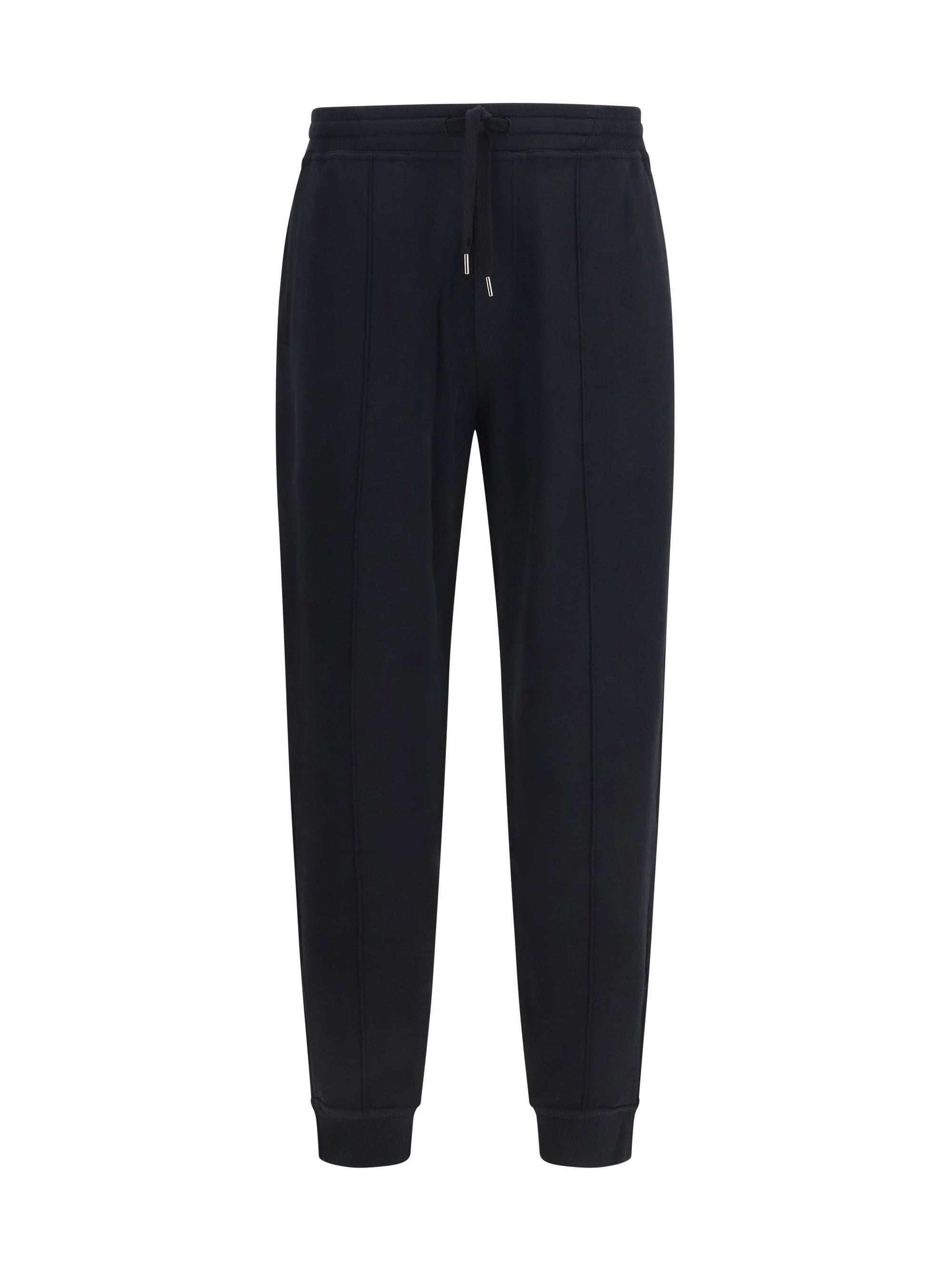 Brunello Cucinelli Cotton-Blend Joggers — Black