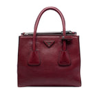 Glace Calf Twin Pocket Satchel