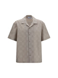Off-White Arrow Monogram Cotton Shirt — Beige
