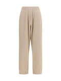 Brunello Cucinelli Cashmere Trousers — Beige