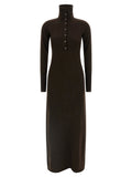Tom Ford Stretch Cashmere Knit Dress — Black