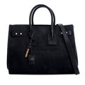 Small Croc Embossed Suede Sac De Jour Satchel