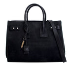 Small Croc Embossed Suede Sac De Jour Satchel