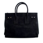 Small Croc Embossed Suede Sac De Jour Satchel