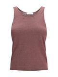 Brunello Cucinelli Sparkling Knit Cashmere-Silk Tank Top — Purple