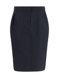 Magda Butrym Pleated Cotton Skirt — Black