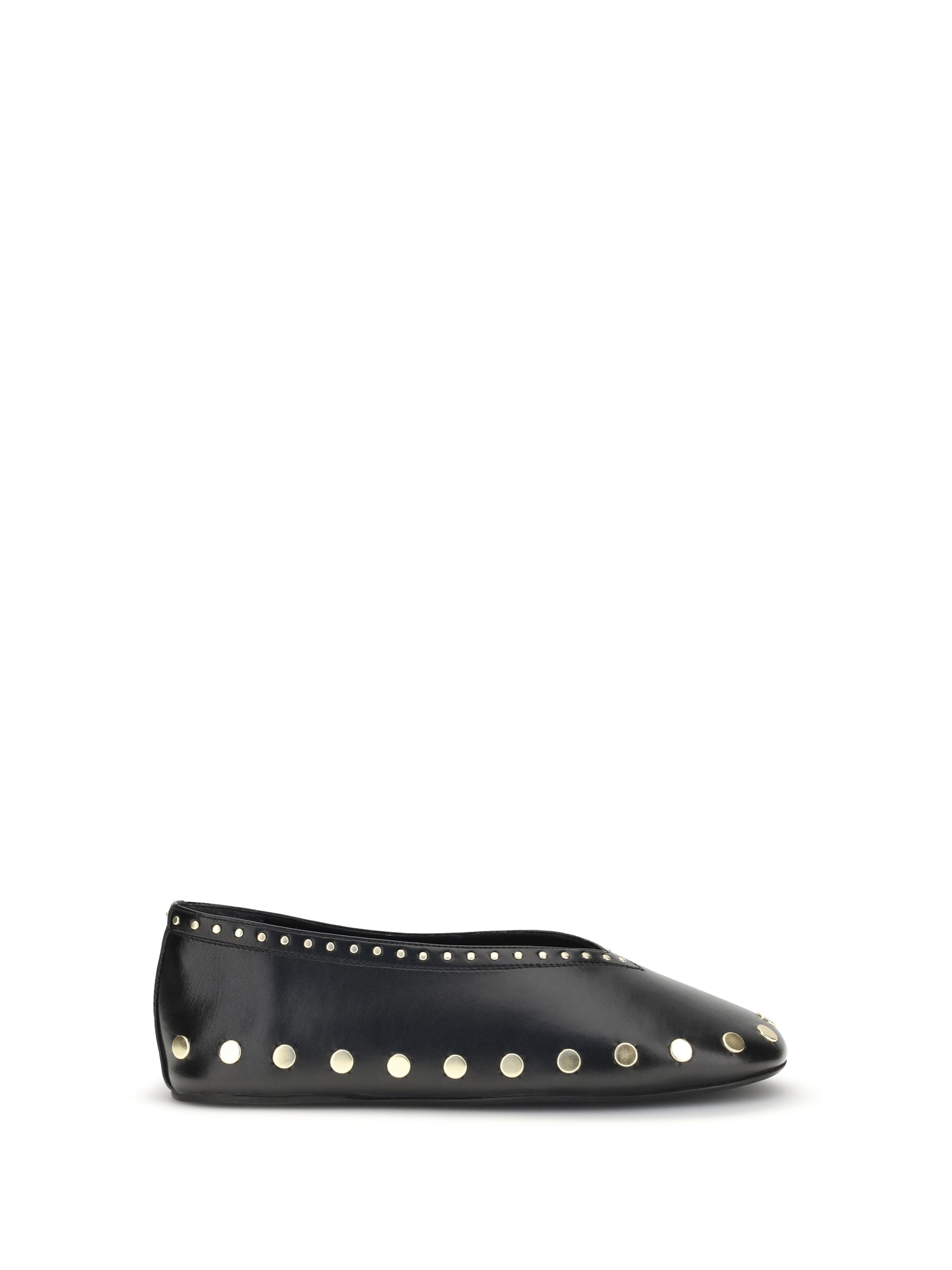Ganni Jenny Ballet Flat — Black