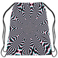 Fractal Ripples Drawstring Bag