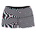 Fractal Ripples High-Waisted Women's Shorts