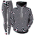 Fractal Ripples Hoodie and Leggings Combo