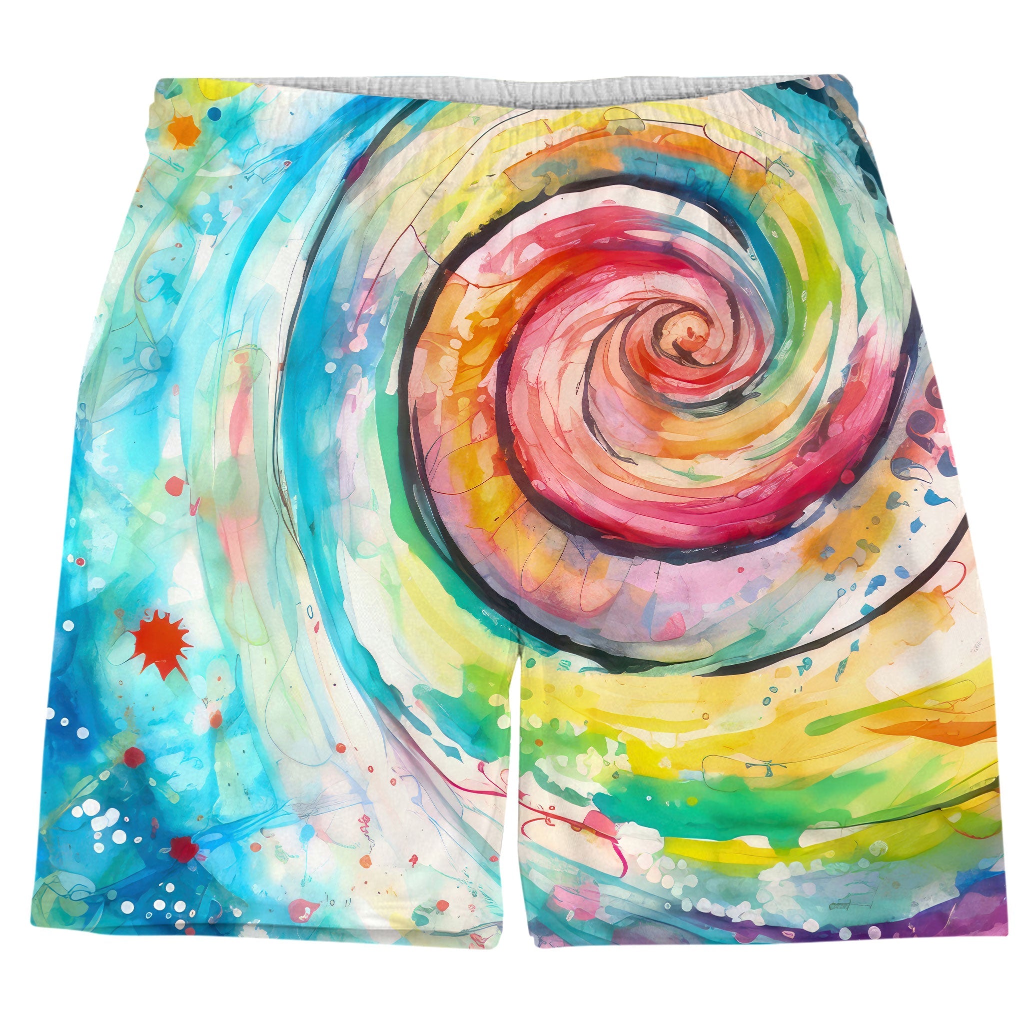 Water Color Swirl Weekend Shorts