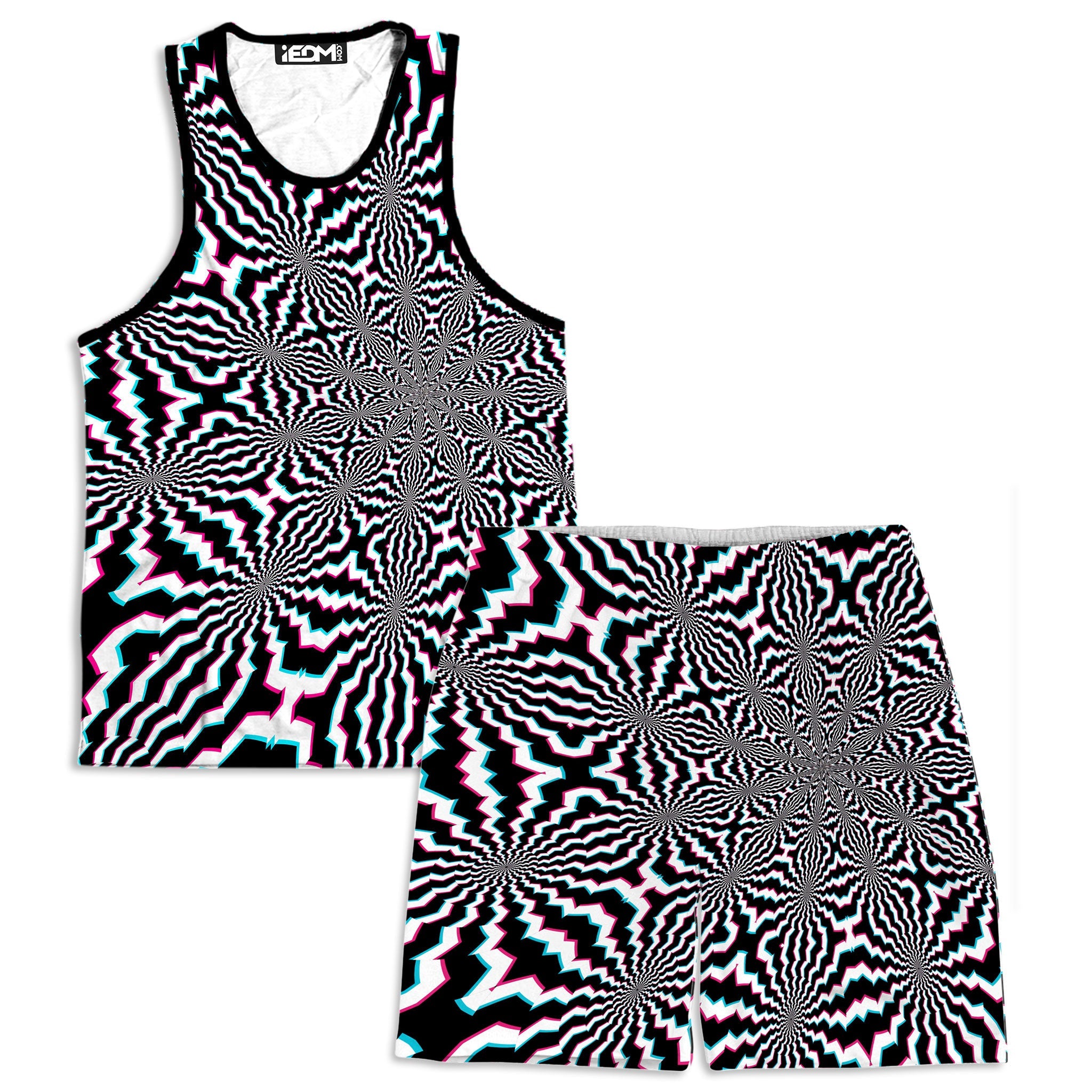 Fractal Ripples Men's Tank and Shorts Combo