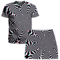 Fractal Ripples T-Shirt and Shorts Combo
