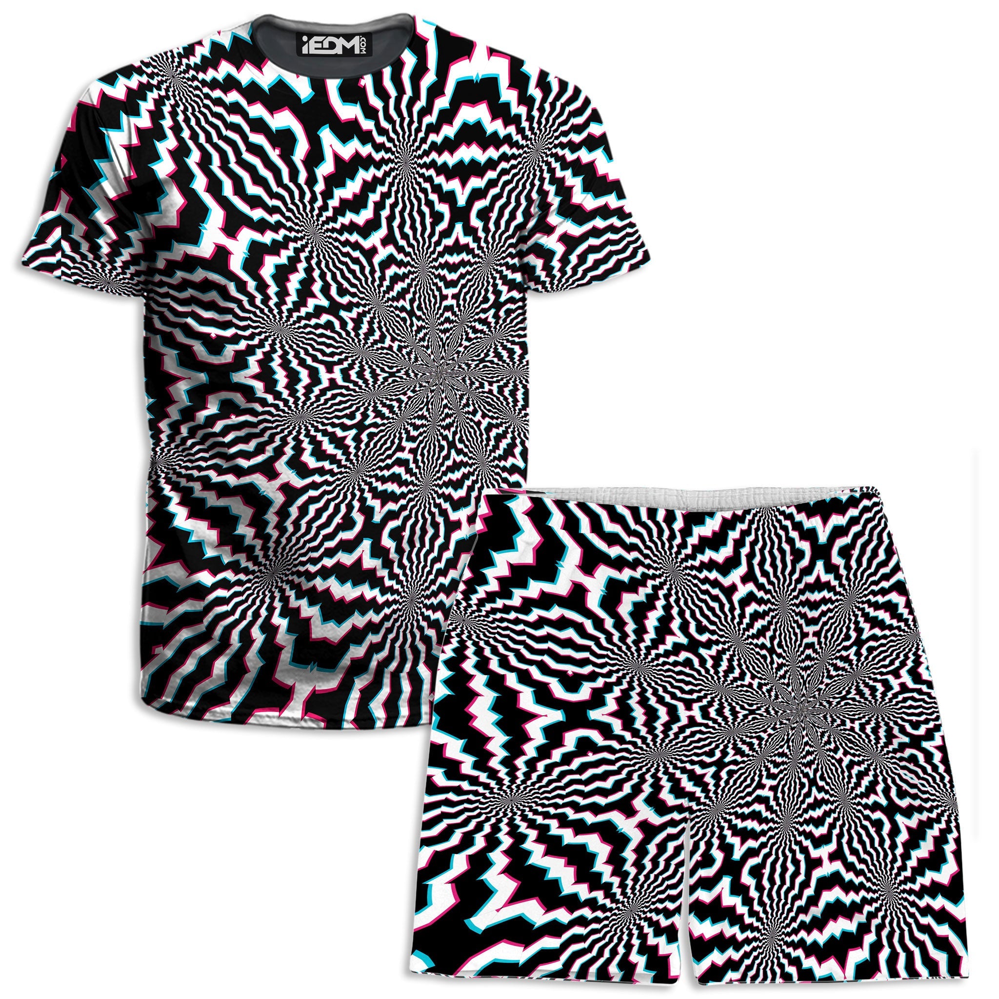 Fractal Ripples T-Shirt and Shorts Combo