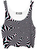 Fractal Ripples Crop Top