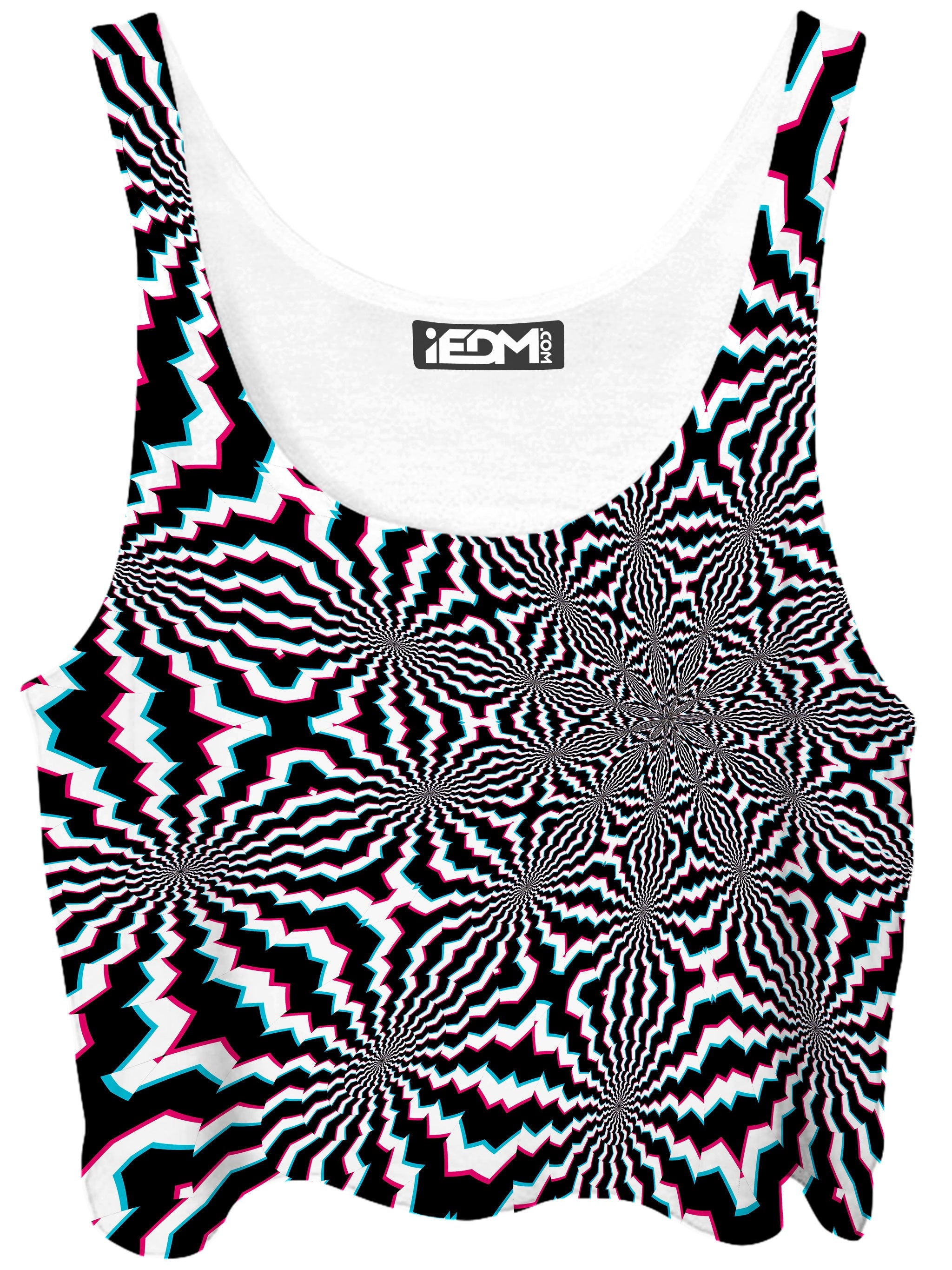 Fractal Ripples Crop Top