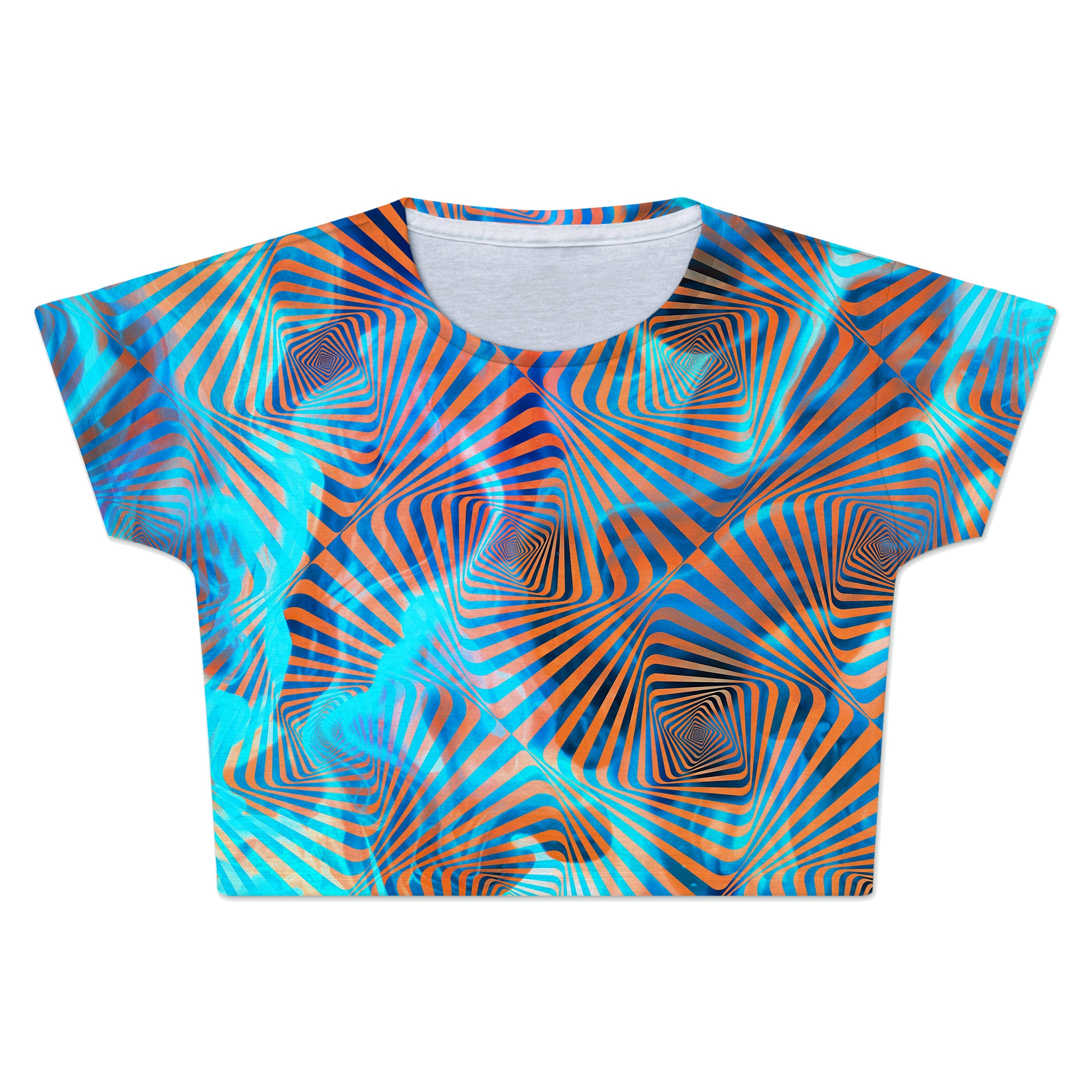 Aqua Plasma Crop Tee