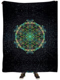 Green Prism Plush Blanket