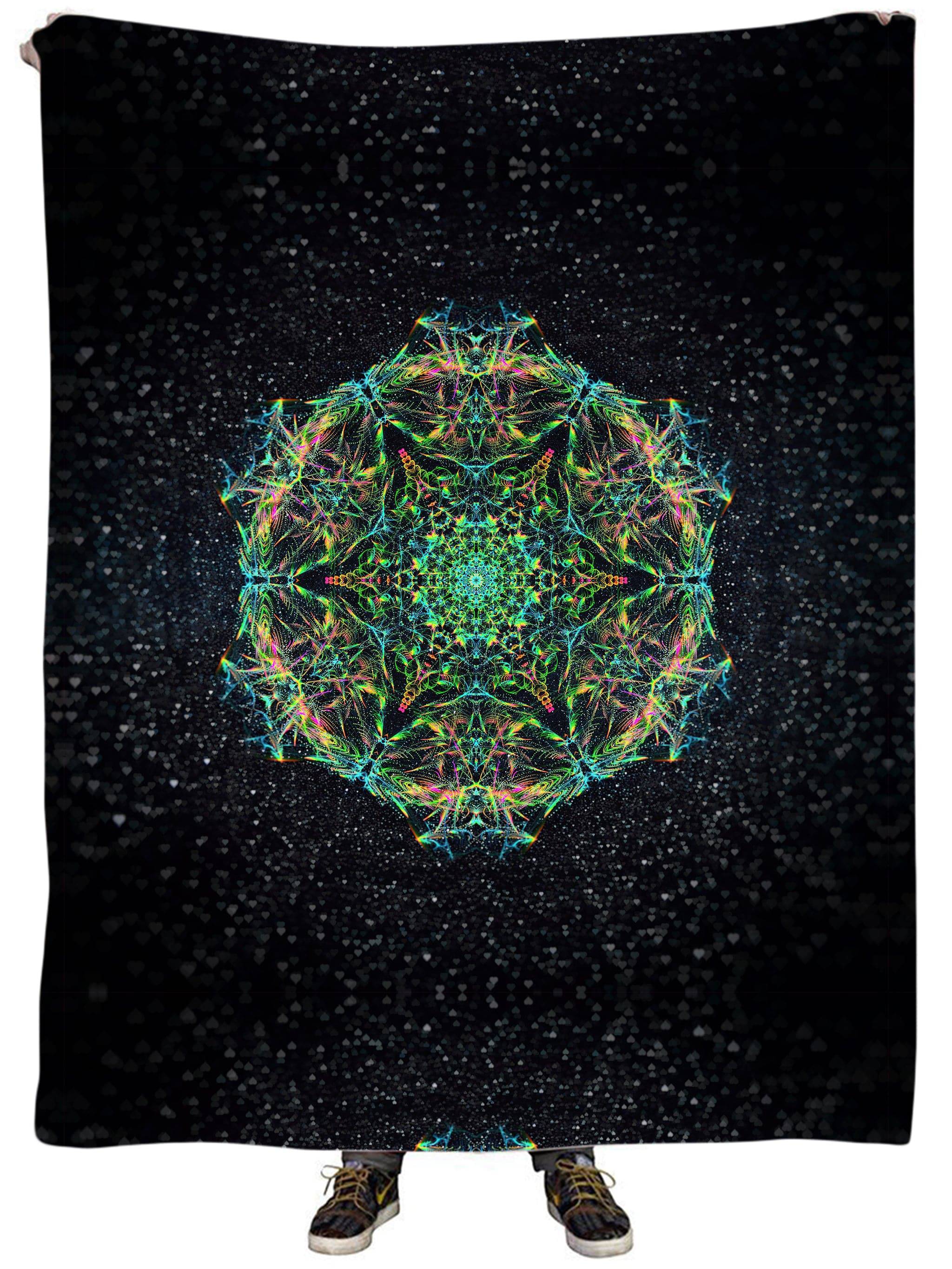 Green Prism Plush Blanket