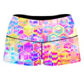 Spectral Cubes High-Waisted Women's Shorts