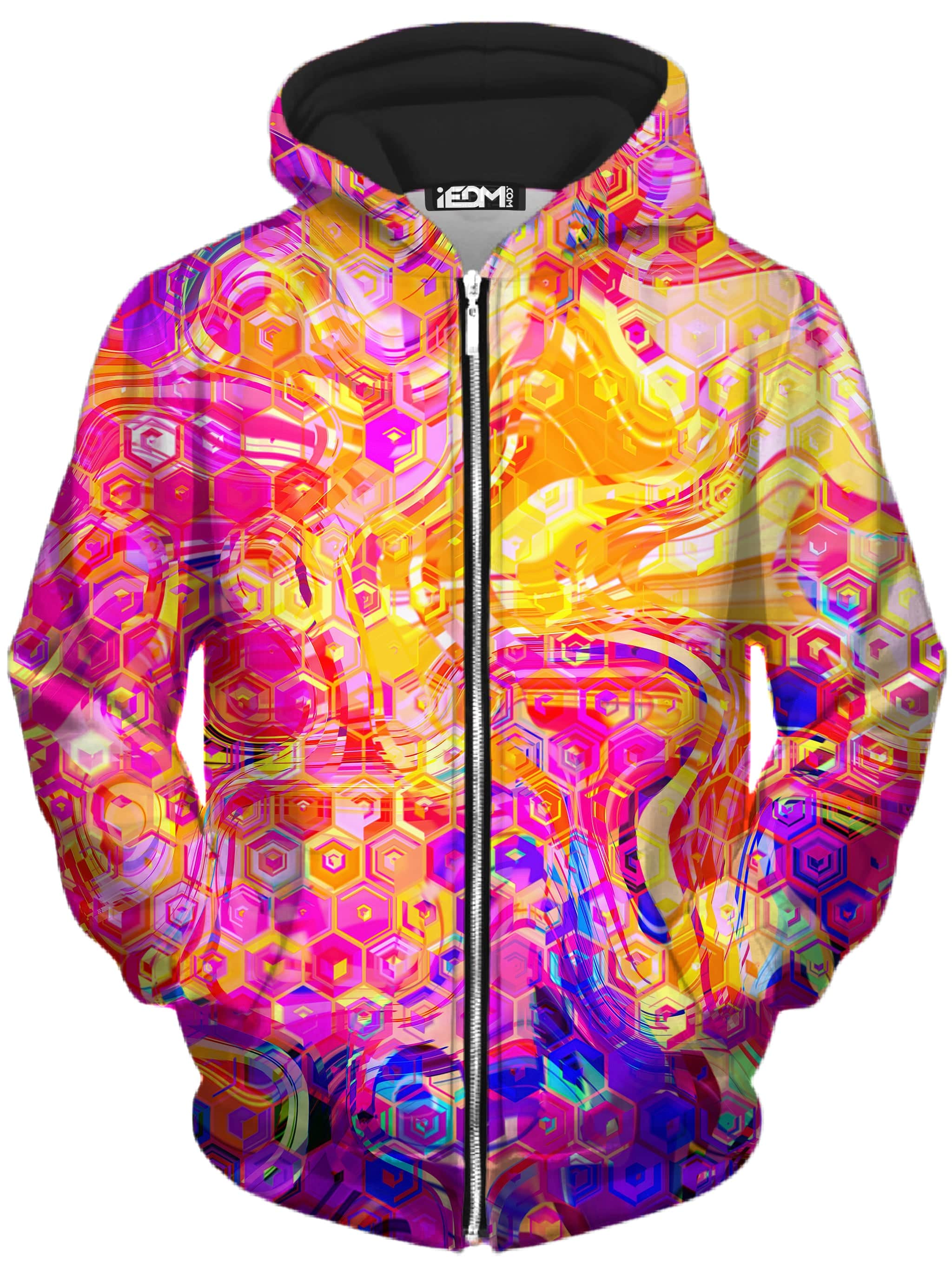 Ornate Drip Unisex Zip-Up Hoodie