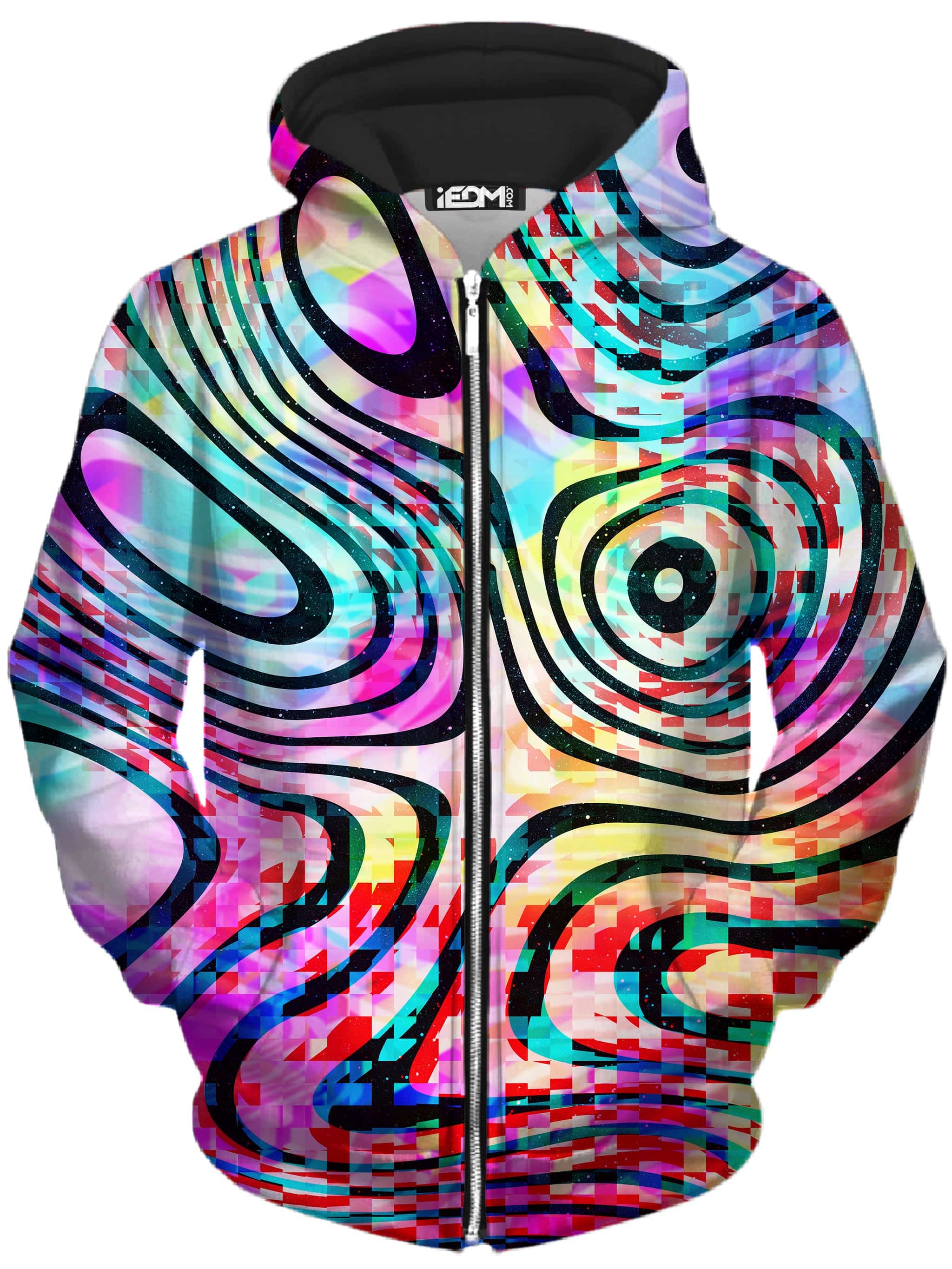 Psytrance Unisex Zip-Up Hoodie