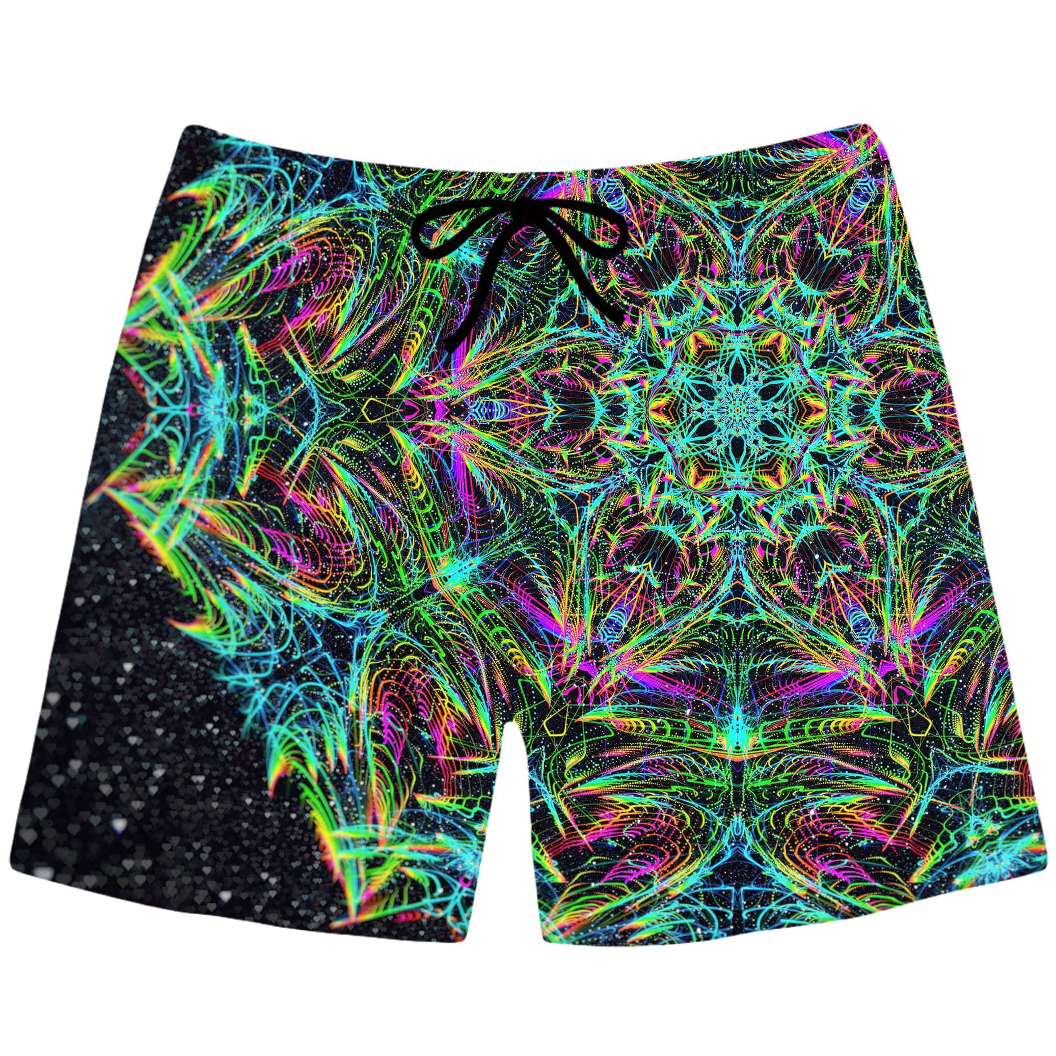 Green Warp Swim Trunks
