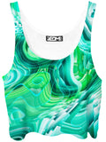 Green Schism Crop Top