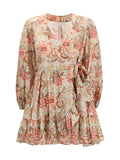 Zimmermann Daylight Wrap Dress — Beige