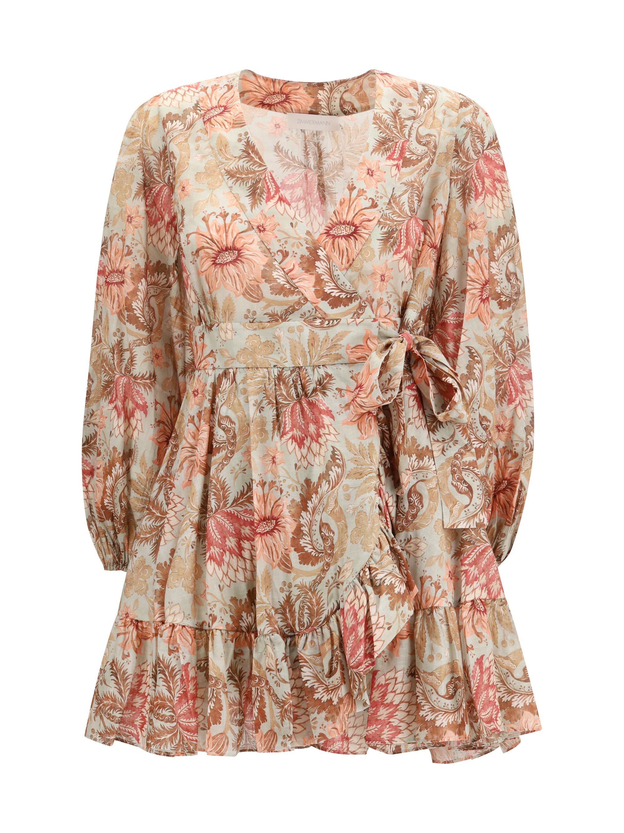 Zimmermann Daylight Wrap Dress — Beige